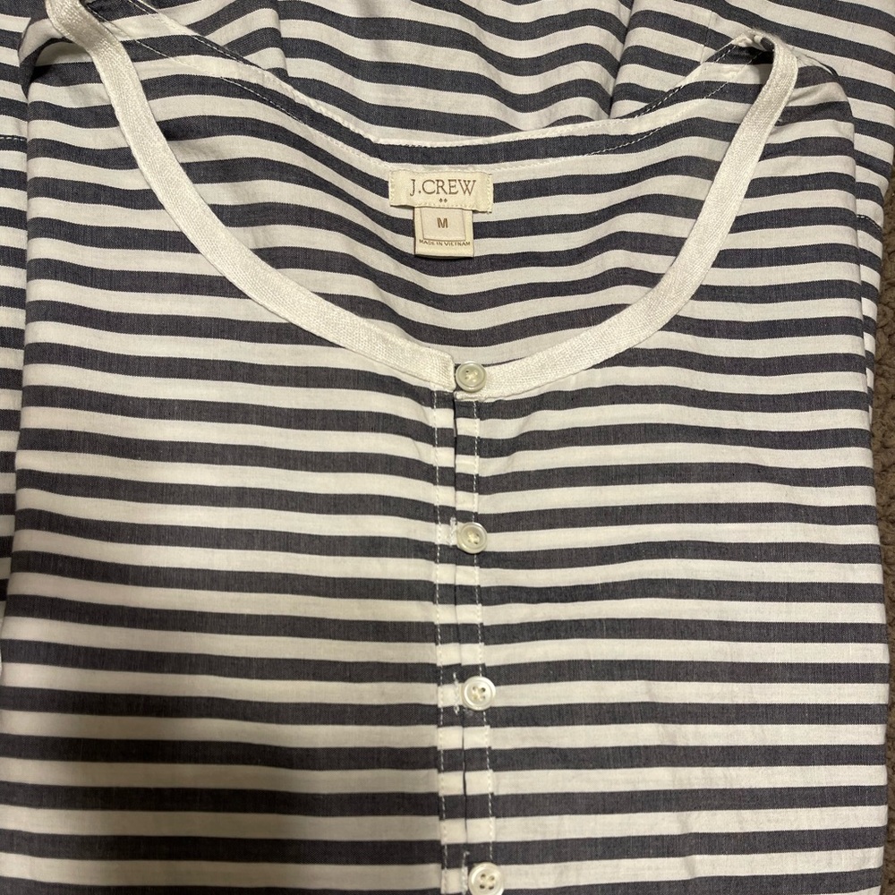 J.Crew cotton striped dress